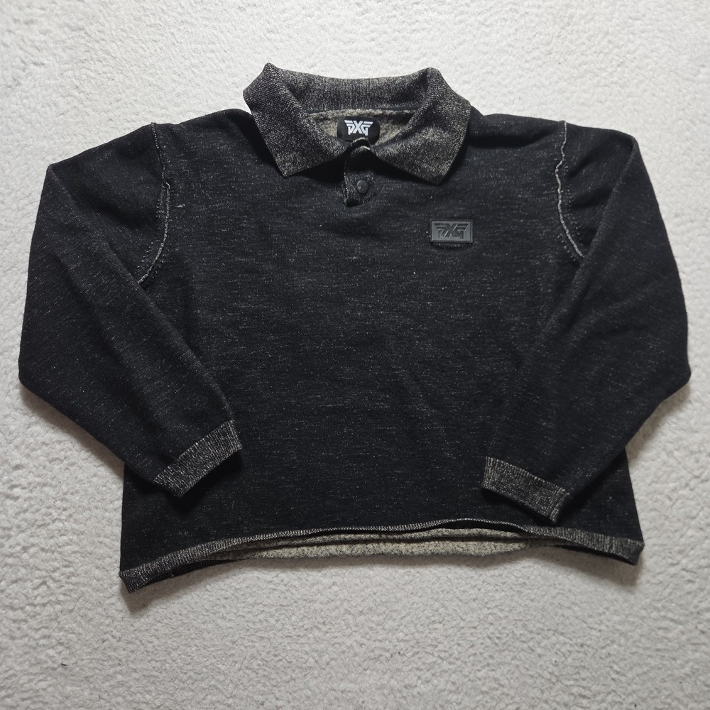 PXG Women's Argyle Sweater Size Large Wool 1/4 Snap Read Description